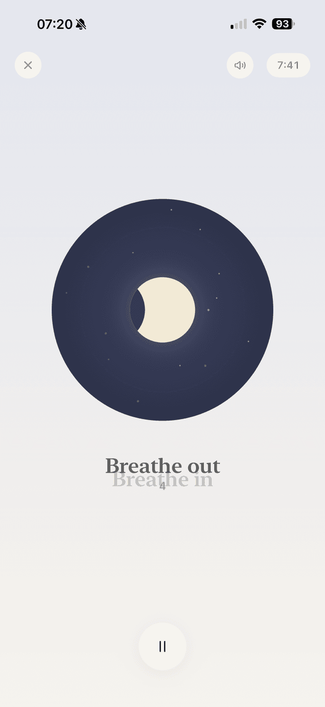 BreathWell breathing session player
